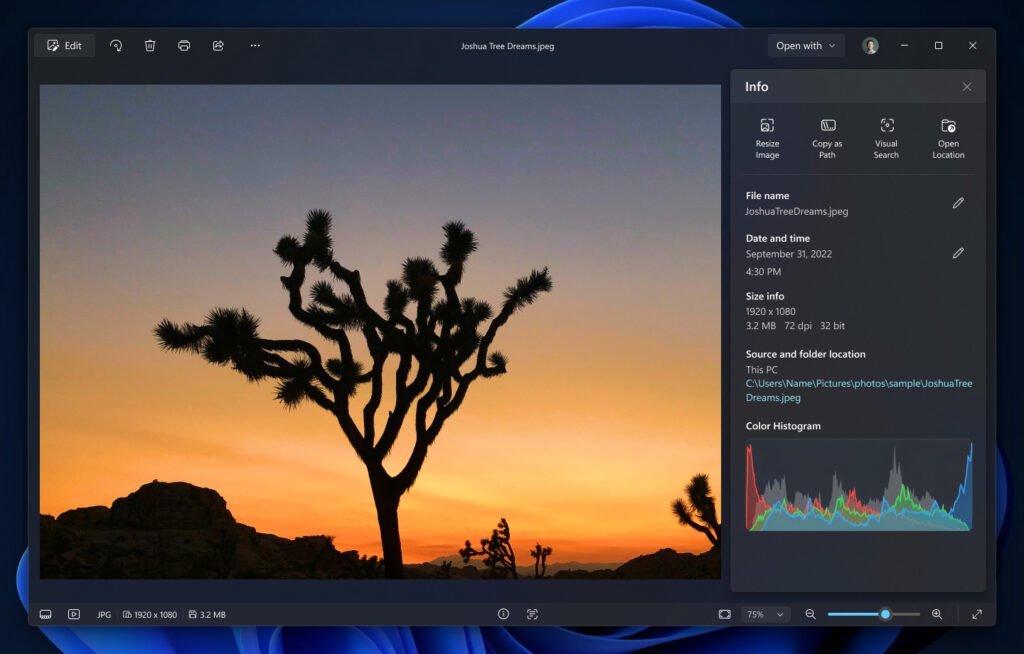Windows 11 - Gallery (galerie)