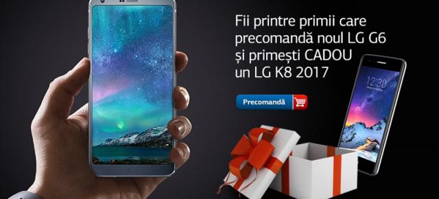 Achiziția unui LG G6 vă poate aduce un smartphone LG K8 (2017) cadou! Iată detalii despre campanie și lista magazinelor participante!