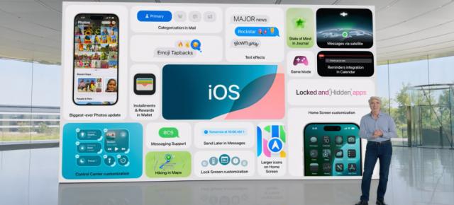 Apple anunță iOS 18 cu Apple Intelligence și ecran de pornire personalizabil