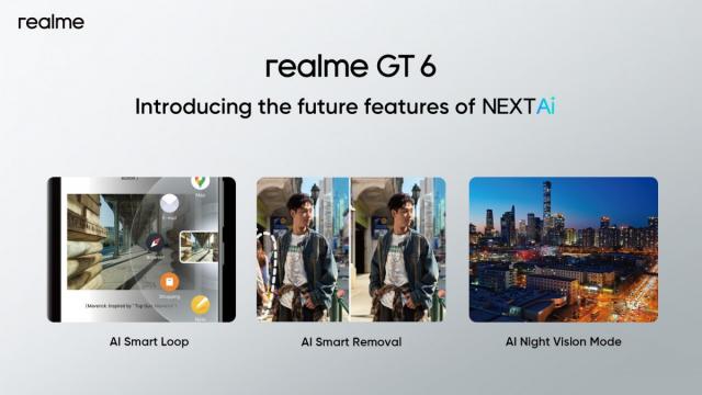 <b>realme GT 6 primeşte teasere pentru Night Vision şi Smart Removal, funcţii cu AI</b>realme are planuri mari pentru data de 20 iunie 2024, urmând a anunța global modelul de telefon GT 6. GT 6 va avea extra funcționalitate AI, exemplificată printr-un teaser apărut recent. Despre ce e vorba aflați mai jos