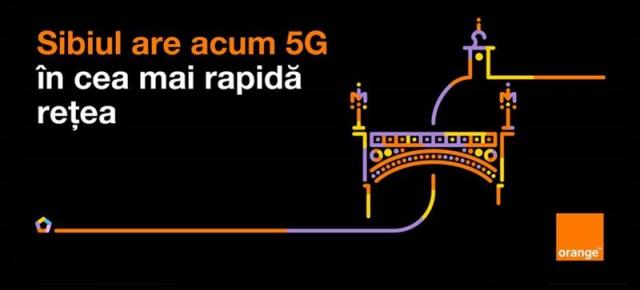 De astăzi Sibiul este conectat la rețeaua 5G Orange România, orașul cu numărul 20 din țară care se bucură de noua tehnologie