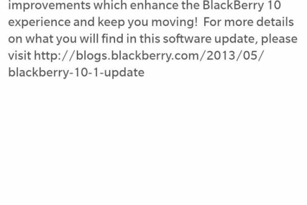 BlackBerry OS 10 primește prima actualizare, ajunge la versiunea BB 10.1