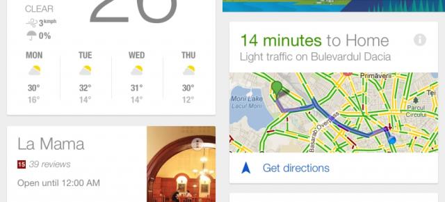 Google Now este de acum disponibil pentru platforma Apple iOS