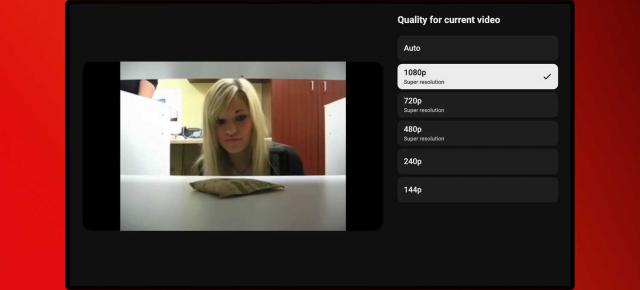 Super resolution pe YouTube TV; AI-ul îmbunătățește automat calitatea clipurilor