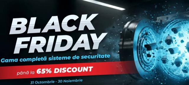 Black Friday acum la Spy Shop! Camere de supraveghere, yale smart, echipament pentru automatizarea porților cu discount generos
