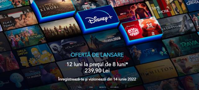 Disney+ vine cu o ofertă exclusivă de lansare în România; Plătești doar 8 luni pentru abonamentul pe un an