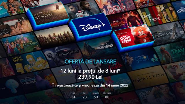 <b>Disney+ vine cu o ofertă exclusivă de lansare în România; Plătești doar 8 luni pentru abonamentul pe un an</b>Finalul lunii martie ne-a adus și vestea cea mare cu privire la faptul că Disney+ vine oficial în România, cu un debut programat pentru data de 14 iunie. Astăzi un comunicat de presă sosit în inbox-ul nostru ne aduce la cunoștiință faptul 