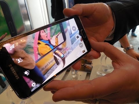 Samsung Galaxy S5 Demonstraţie Ultra Power Saving şi Geo News (Lansare Samsung Galaxy S5 România)