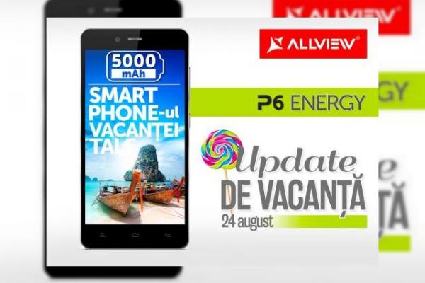 Allview P6 Energy se pregătește pentru update-ul la Android 5.0 Lollipop începând din 24 august