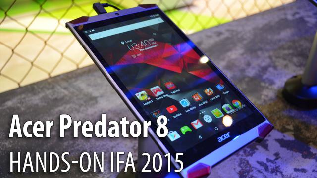 <b>IFA 2015: Acer Predator 8 într-o experienţă hands-on Mobilissimo - o nouă tabletă de gaming interesantă (Video)</b>Piaţa tabletelor de gaming este o nişă larg deschisă pentru noi competitori şi &icirc;n afară de Nvidia Shield Tablet şi c&acirc;teva &icirc;ncercări de la Archos, plus clone chineze PSP, nu prea aveam opţiuni. Cel puţin p&acirc;nă la IFA 2015,...