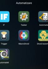 Automatizarea sistemului de operare Android; Utilizări și aplicații disponibile