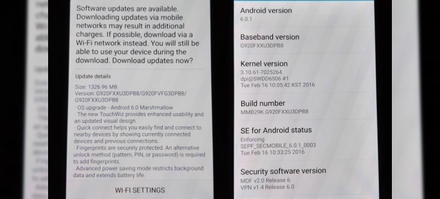 Samsung Galaxy S6 primeşte actualizarea la Android 6.0 Marshmallow, confirmată în România