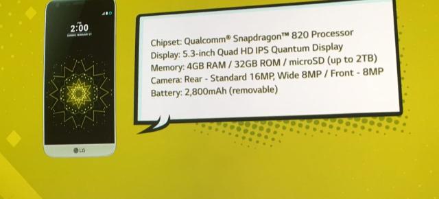 LG G5 va sosi în America Latină cu doar 3 GB RAM, fără procesor Snapdragon 820 şi fără suport VR