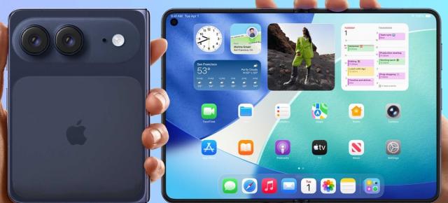 iPhone Ultra Fold ar putea arăta așa; un clip compară viitorul pliabil Apple cu Huawei Pura X
