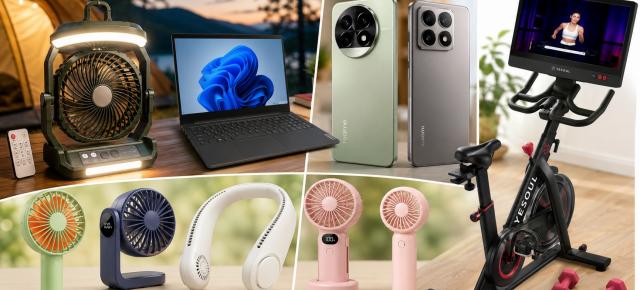 Turul Magazinelor #1619: Ventilator de camping cu lumină, bicicletă de spinning şi reduceri la telefoane flagship realme, Xiaomi