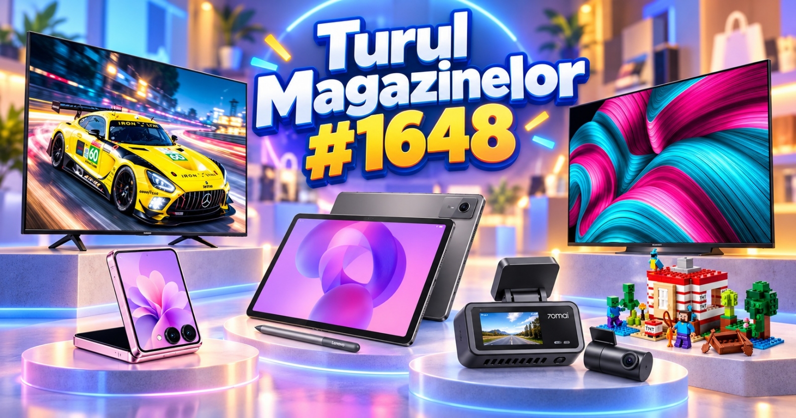 Turul Magazinelor #1648: eMAG a greșit prețul la TV LG OLED, Galaxy Z Flip8 s-a ieftinit iar, tableta sub 1200 lei