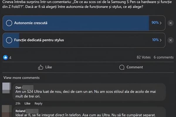 Discuție grup Mobilissimo + sondaj - Galaxy Z Fold7