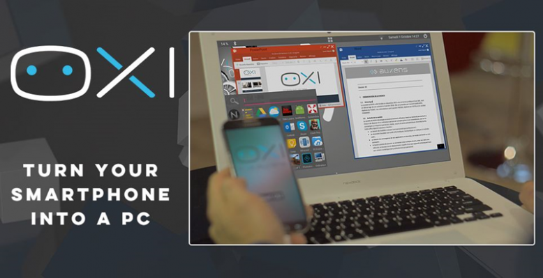 Vernee Apollo X ar putea oferi aplicația OXI la pachet prin intermediul căreia putem transforma telefonul într-un PC