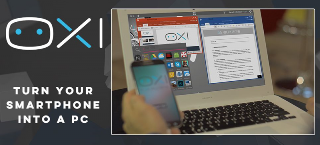 Vernee Apollo X ar putea oferi aplicația OXI la pachet prin intermediul căreia putem transforma telefonul într-un PC