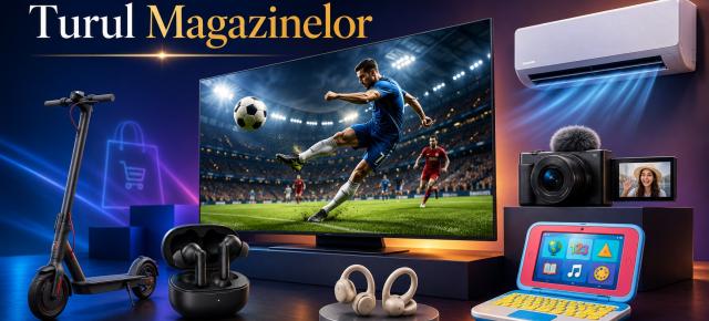 Turul Magazinelor 1627: Reduceri de 20% la cele mai bune căști Huawei, TV OLED Samsung pe la 3800 lei