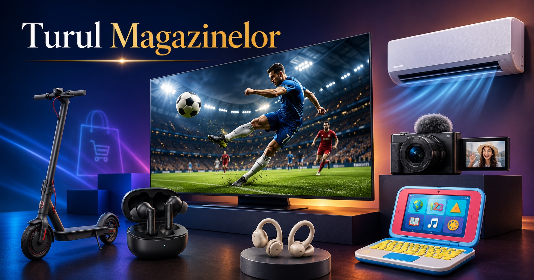 Turul Magazinelor 1627: Reduceri de 20% la cele mai bune căști Huawei, TV OLED Samsung pe la 3800 lei