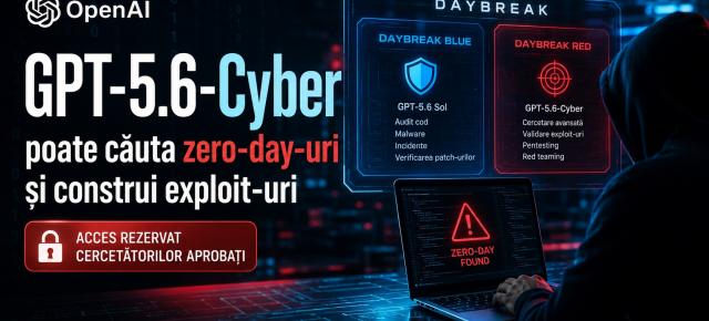 GPT-5.6-Cyber poate căuta zero-day-uri și construi exploit-uri; accesul este rezervat cercetătorilor aprobați