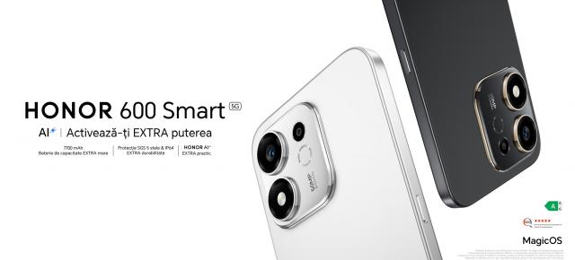 Baterie de 7.700 mAh și IP64 la 1.799 lei: unde convinge și unde face economie HONOR 600 Smart 5G