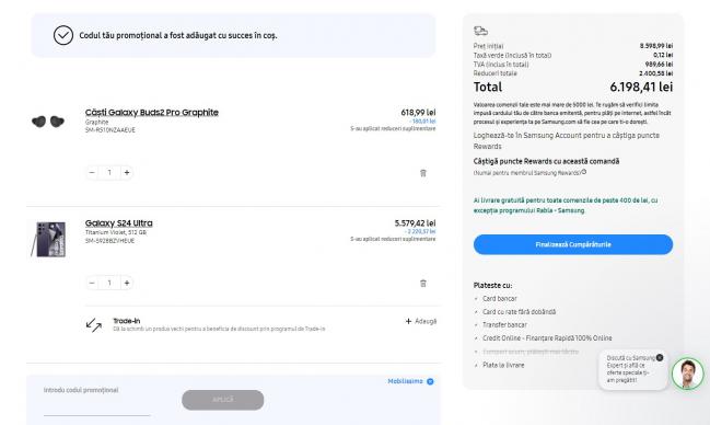 Ofertă Galaxy S24 + Galaxy Buds2 Pro - Samsung România: Screenshot_1.jpg