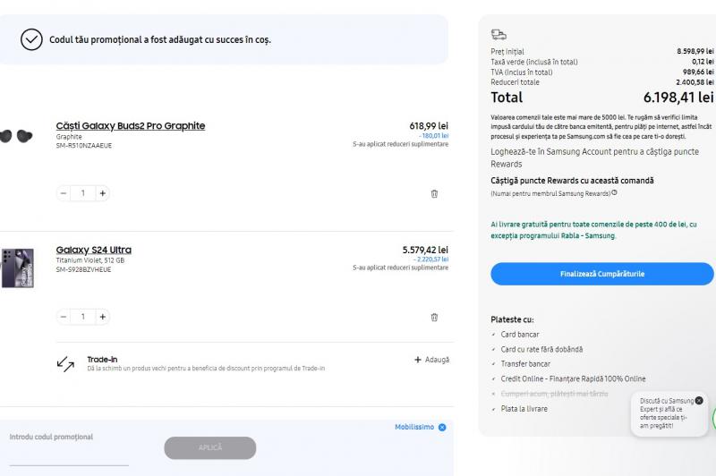 Ofertă Galaxy S24 + Galaxy Buds2 Pro - Samsung România: Screenshot_1.jpg