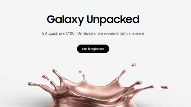 <b>Iată cum puteți urmări live evenimentul Galaxy Unpacked 2020 și ce noutăți va prezenta Samsung azi de la ora 17:00 (ora României)</b>După cum bine știți, pe data de 5 august cei de la Samsung au programat un eveniment grandios și anume Galaxy Unpacked 2020 - conferință ce urmează a fi desfășurată în format virtual 