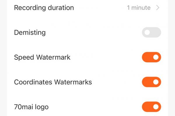 Aplicație 70mai - iOS