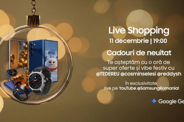 Ghid de shopping de Crăciun: de la "ce telefon Samsung să iau" până la "îmi schimb frigiderul" cu LIVE Shopping!