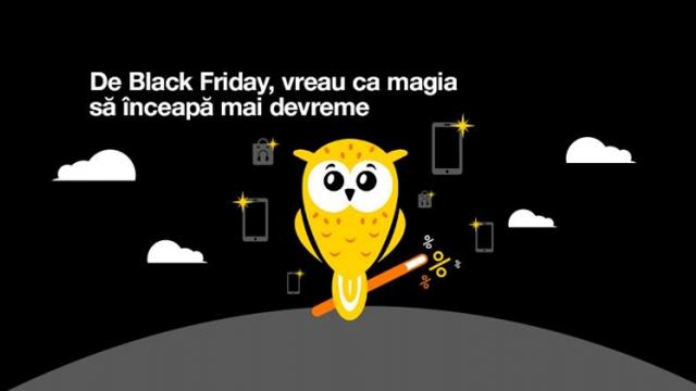 <b>Black Friday începe la Orange pe 17 noiembrie! Clienții primesc vouchere de 10% reducere pentru achiziția de smartphone-uri cu abonament</b>Adăugăm astăzi încă un nume pe lista comercianților ce ne pregătesc reduceri de Black Friday, acel nume fiind chiar Orange România. Ei bine da, operatorul de față va da startul promoțiilor pe data de 17 noiembrie și pentru clienți