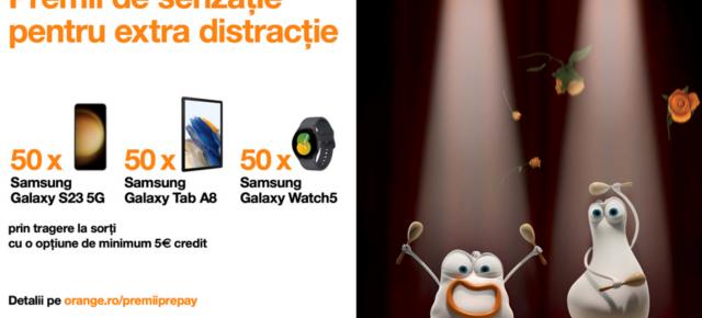 Poţi câştiga 50 de telefoane Galaxy S23, tablete, ceasuri cu Orange PrePay