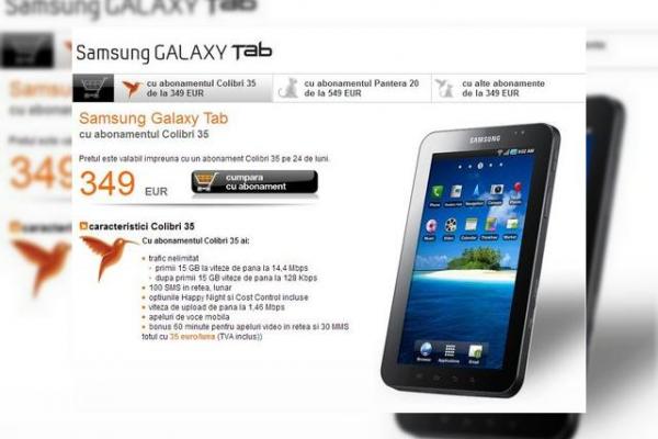 In ciuda buzz-ului negativ creat ieri pe aceasta tema, Galaxy Tab de la Orange, are si abonamente cu minute incluse!
