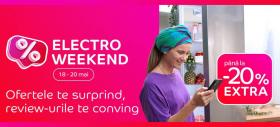 Ofertele ne surprind pe final de săptămână! Electro Weekend revine în perioada 18-20 mai cu extra reduceri de până la 20% pentru gadget-urile dorite