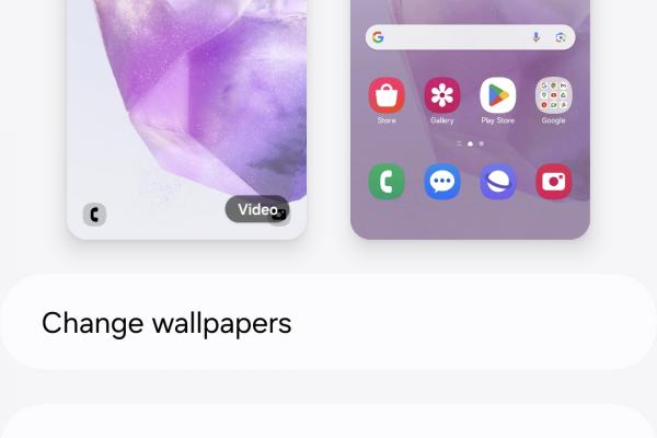 Screenshots interfață grafică Samsung Galaxy A35 5G