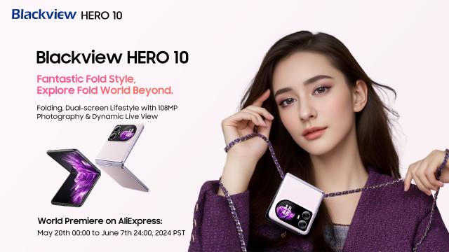 <b>Blackview Hero 10 se lansează astăzi global și îl poți comanda de pe Aliexpress; Ce oferă telefonul pliabil flip?</b>Numele Blackview Hero 10 l-am tot auzit în ultimele luni, încă de prin perioada MWC 2024 atunci când telefonul era anunțat oficial și atrăgea atenția presei globale prin prisma prețului foarte mic, fiind vorba despre un pliabil flip