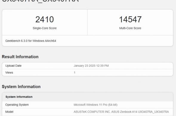 ASUS ZenBook A14 (UX3407) - GeekBench: GeekBench (2).jpg