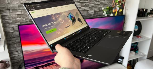 ACER Swift GO 14 AI Review: Un laptop ușor, performant și pregătit pentru AI, cu ecran 120Hz