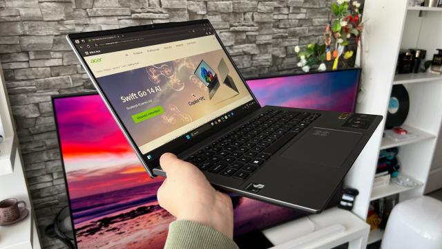 <b>ACER Swift GO 14 AI Review: Un laptop ușor, performant și pregătit pentru AI, cu ecran 120Hz</b>Chiar din primele zile ale anului 2025 am intrat în "pâine" și prin asta mă refer că am fost asaltați cu numeroase lansări tech, ca parte din târgul CES 2025. Acolo ACER a adus multe produse interesante, printre care și PC-uri 