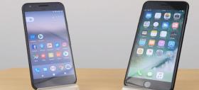 Google Pixel versus iPhone 7 Plus într-un test de viteză şi performanţă: foarte apropiate la sarcini de bază, iPhone câştigă pe partea de gaming (Video)