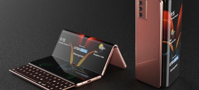 Samsung Galaxy Z Fold 3 ar putea avea o tastatură glisantă, conform unui nou brevet; Avem şi randări