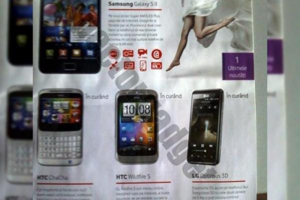 Vodafone România ne oferă noi super terminale Android: Samsung Galaxy S II, LG Optimus 3D, HTC ChaCha
