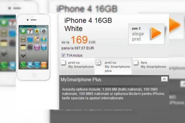 iPhone 4 alb - Orange versus Vodafone În "operațiunea Pantera Albă"