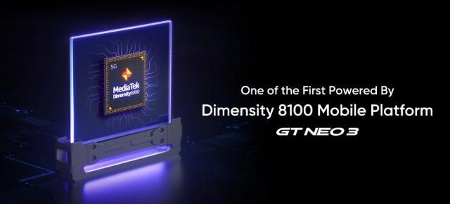 MediaTek prezintă Dimensity 8100 - procesorul care va debuta pe realme GT Neo3; Este anunțat și Dimensity 8000