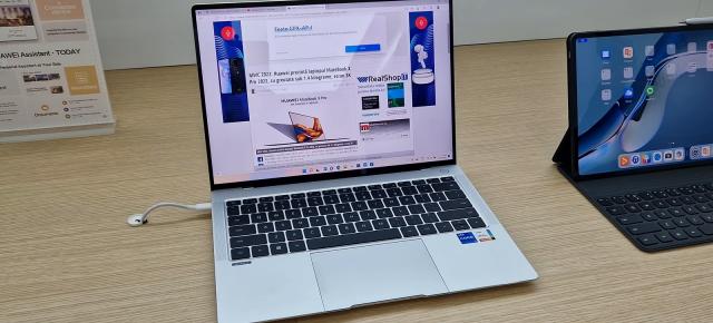 MWC 2022: Huawei MateBook X Pro 2022 - Prezentare hands on pentru laptopul cu greutate de sub 1.4 kilograme, ecran tactil 3K și hardware excelent