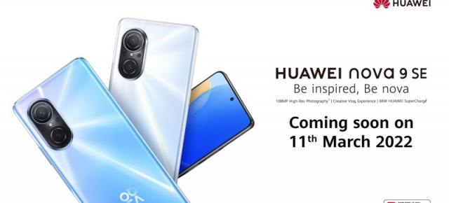 HUAWEI confirmă lansarea globală a lui Nova 9 SE pe 11 martie, îl vedem într-un teaser oficial