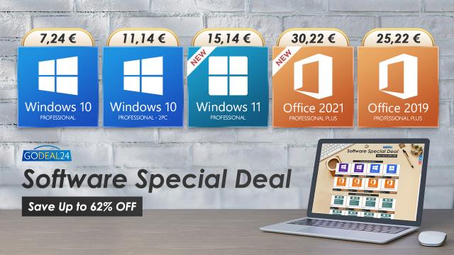 <b>(P) GoDeal24 ne-a pregătit oferte speciale de primăvară; Cum cumperi o licență Windows 10 Pro la doar 5.57 euro?</b>Prima zi de primăvară calendaristică poate că nu aduce temperaturile pozitive din termometre la care ne așteptam, dar aduce măcar reduceri. Cei de la GoDeal24.com sunt în centrul atenției cu o nouă promoție atractivă pentru licențele software 