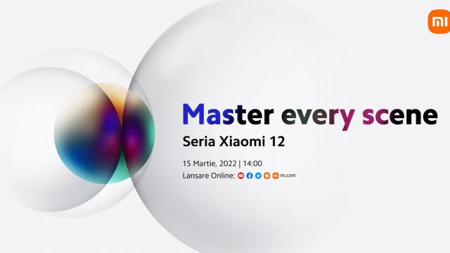 <b>[UPDATE - Link eveniment LIVE] Seria flagship Xiaomi 12 va debuta oficial la nivel global azi; Iată cum poți urmări evenimentul live de la ora 14:00 (Ora României)</b>Se pare că informațiile ajunse în online în urmă cu câteva zile au fost corecte, iar Xiaomi a anunțat oficial vestea conform căreia seria Xiaomi 12 va debuta oficial la nivel global la mijlocul acestei luni. Data exactă este 15 martie, evenimentul urmând